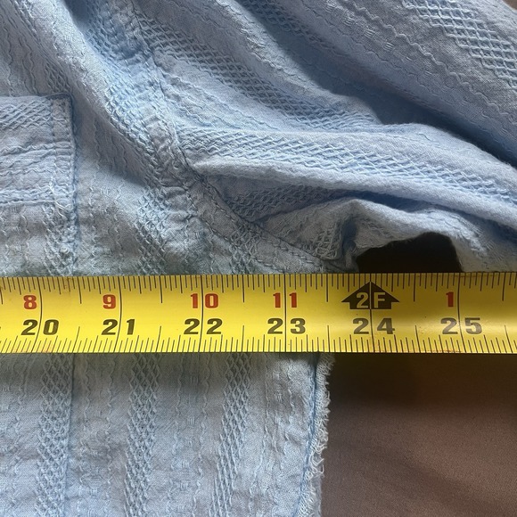 We The Free By Anthropologie  Shirt In Blue Oversized 100% Cotton Size Large - Picture 8 of 9